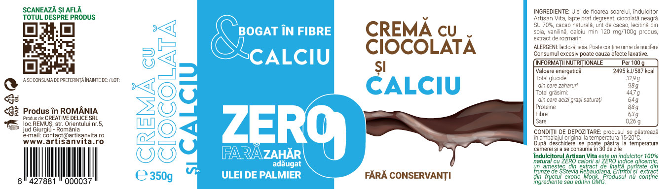 Cremă cu Ciocolată și Calciu - imagine 3